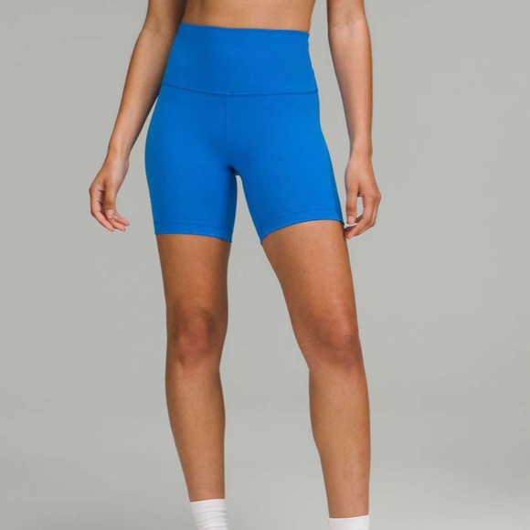 Lululemon Wunder Train High-Rise Short 6" Poolside Blue High-Waisted like new - Picture 1 of 10